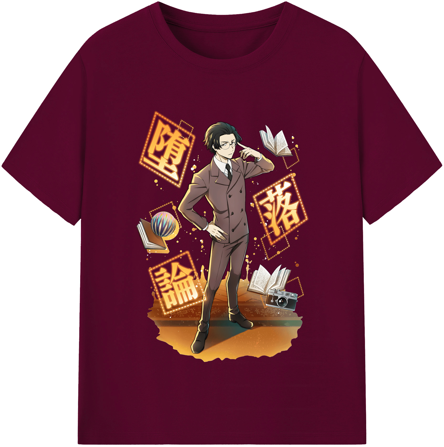 （画像用） 文豪ストレイドッグス Bungo Stray Dogs レディースカジュアルプリントTシャツ（綿100％）